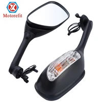 rts motorcycle rearview side mirrors for gsxr 600 750 1000 with turn signal light k5 k6 k7 k8 2005 2006 2007 2008 2009 2010