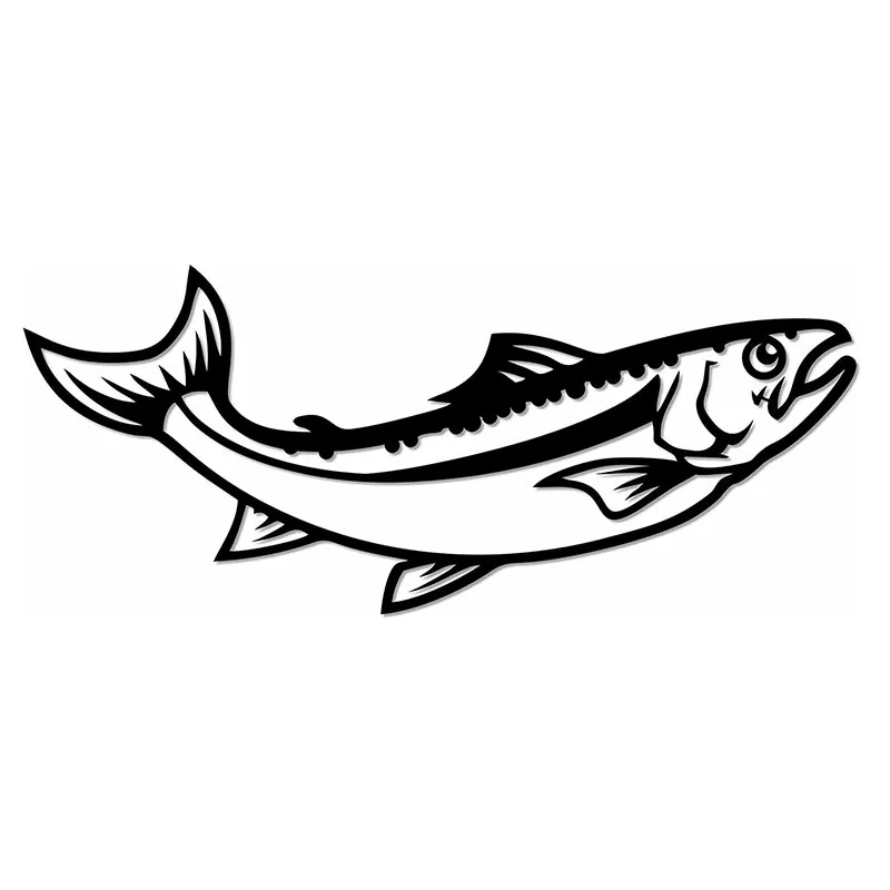 

Металлический Настенный знак «прыгающая рыба», металлическая настенная вывеска с лососем или окунем, украшение для дома, гостиной, интерье...