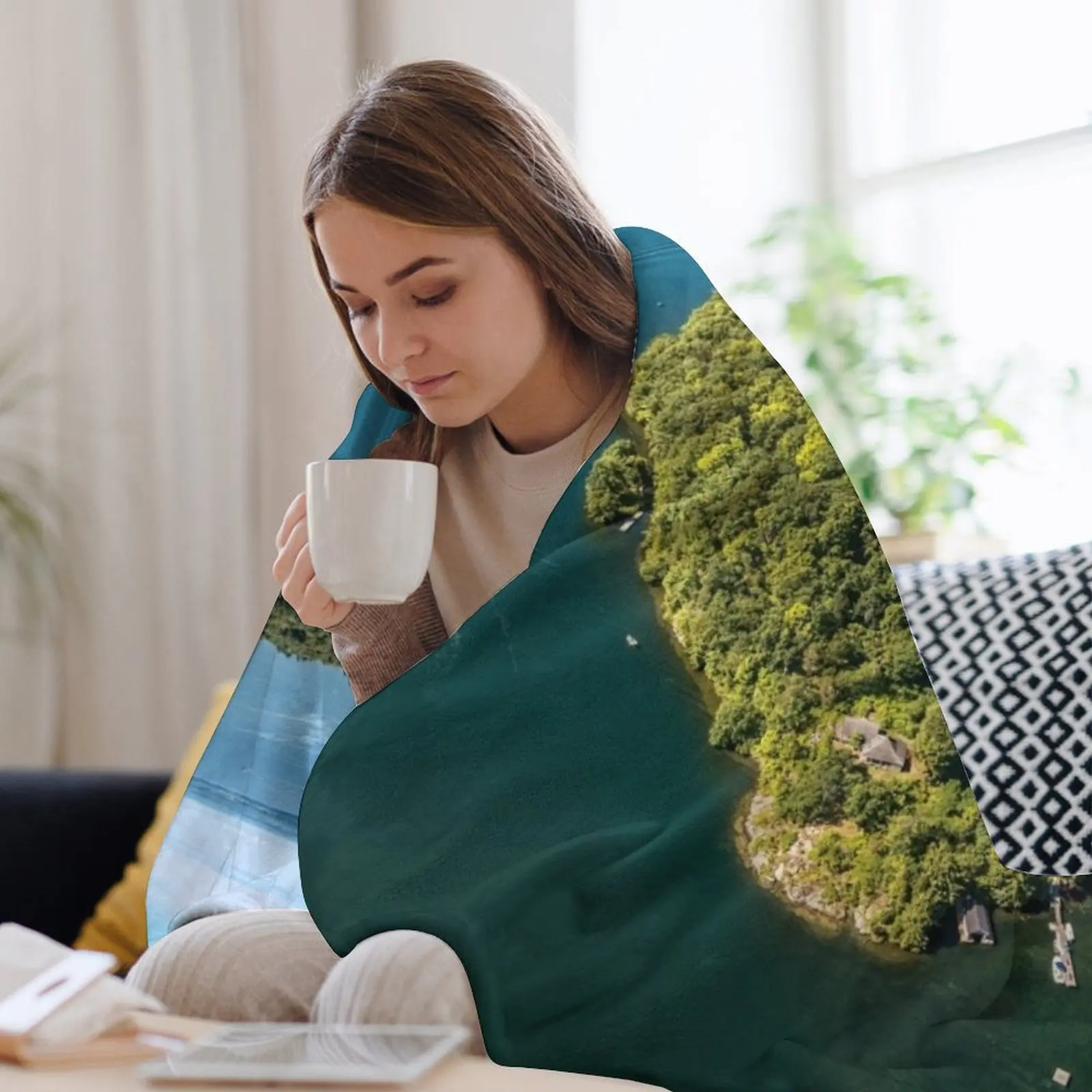 Тысяча островов и река Святого Лоуренса в Ганоке Канаде пледы индивидуальный