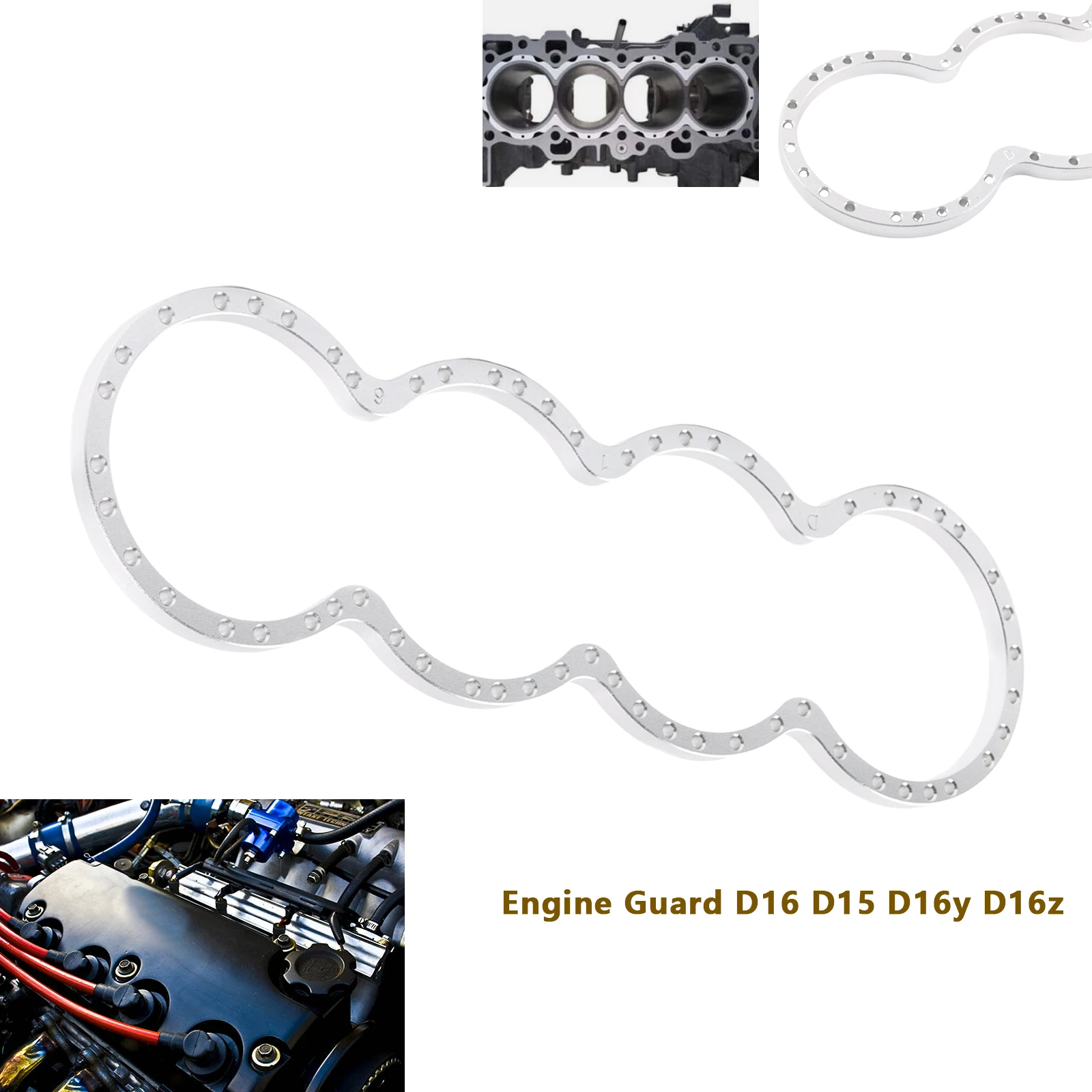 

Защита блока двигателя серии D для Honda Civic D15B D15B7 D16Z6 D16Y7 D16Y8 SOHC, алюминиевая замена двигателя