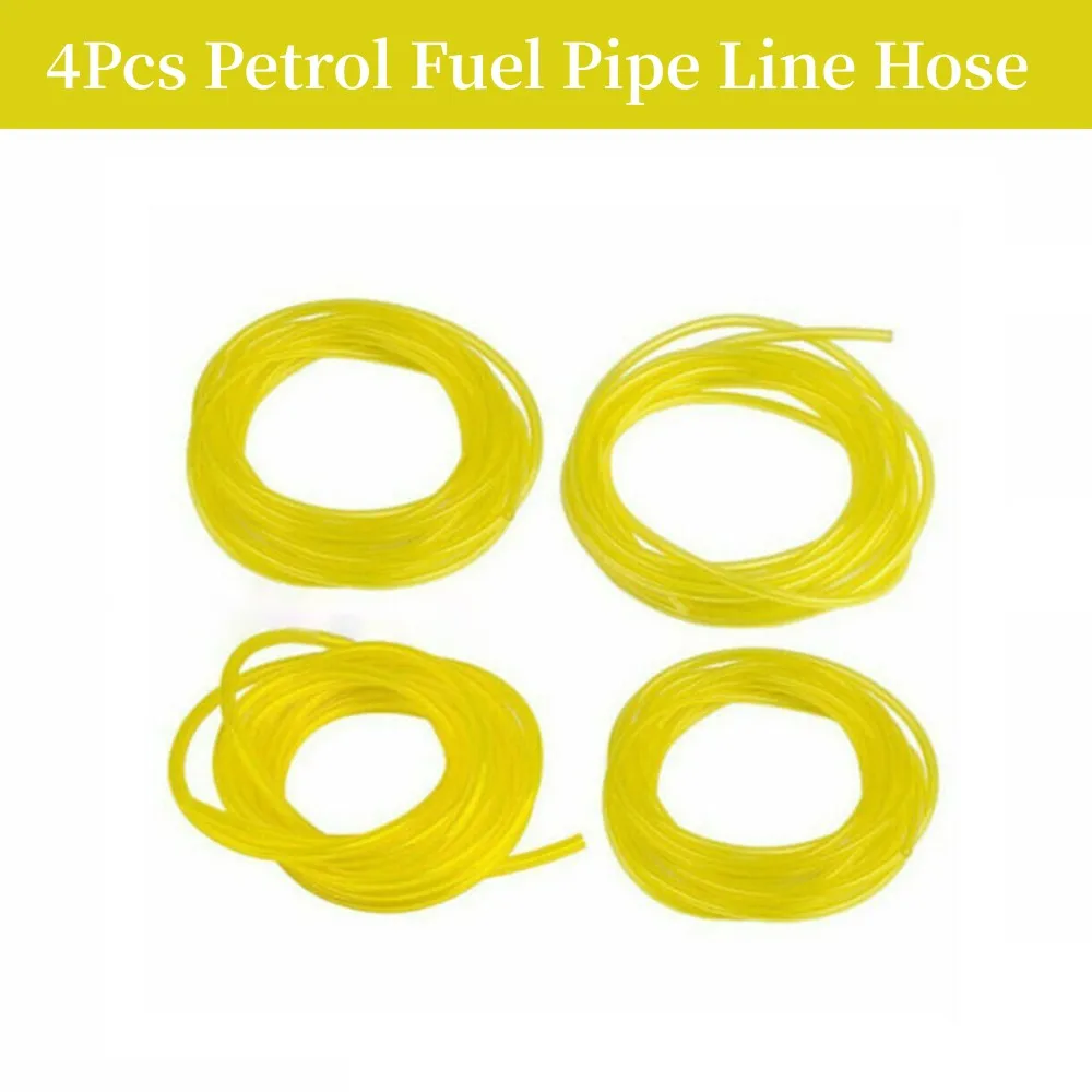 

4Pcs Petrol Fuel Pipe Line Hose For Strimmers Trimmer Chainsaws Saw Blower Brushcutter Gas Line Pipe Hose Petrol Line