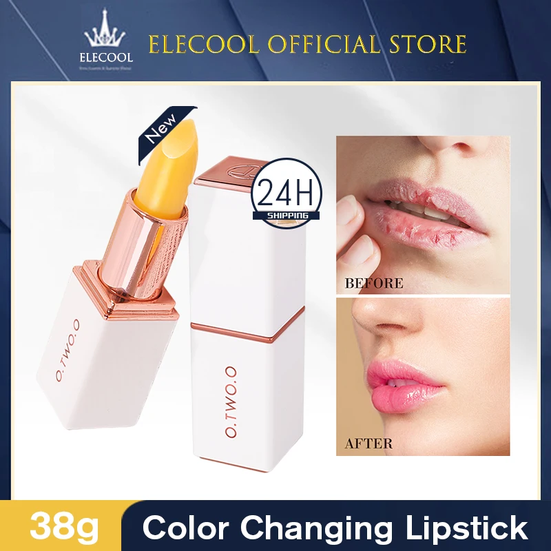 

O.TWO.O Change Colour Nourishing Anti-cracking Dry Lip Balm Lipgloss Moisturizer Waterproof Lip Balms Makeup Makeup Beauty TSLM1