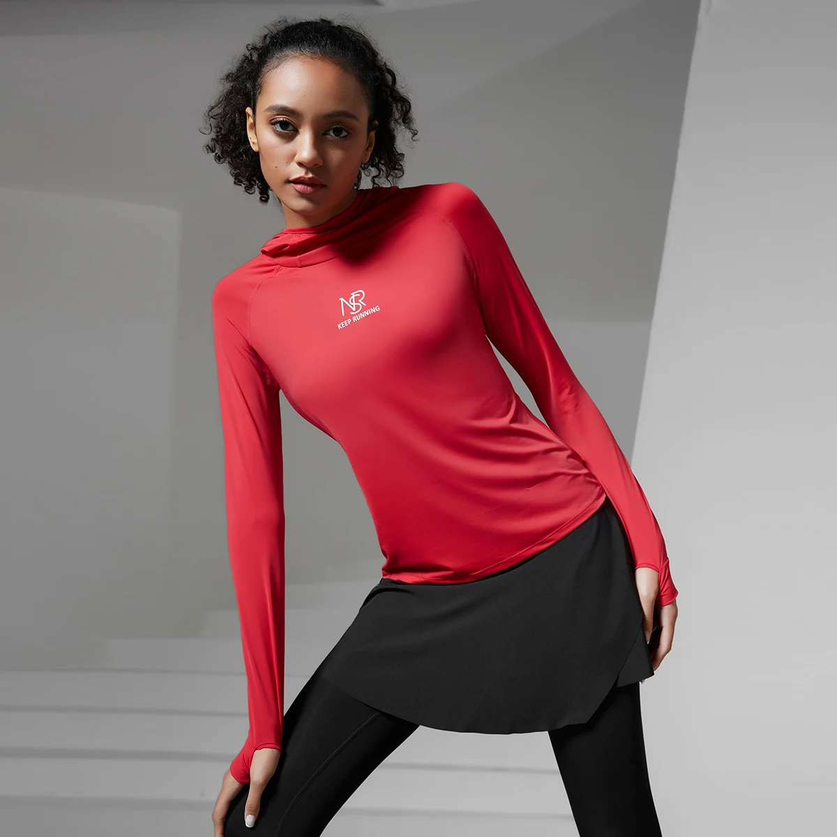 Women Sports Hooded Golf Tennis Yoga Long Sleeve Gym Fitness Running Soft Shirts Athletic Workout Sportswear Training Tops