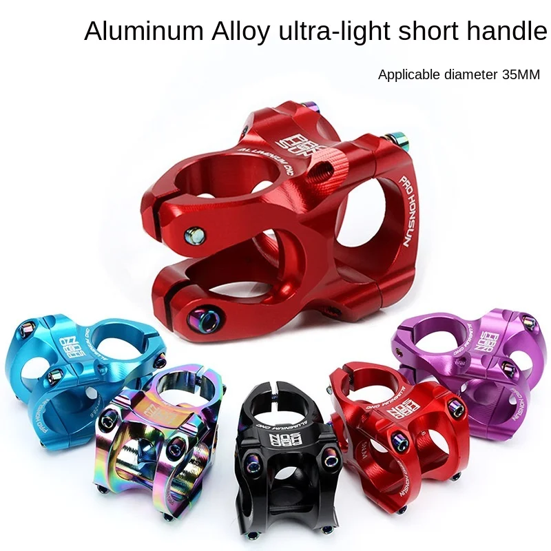 

Ultra-Light MTB Mountain Bike Stem CNC Handlebar Bicycle Short Bar Aluminum Alloy Steerer Cycling Accessories