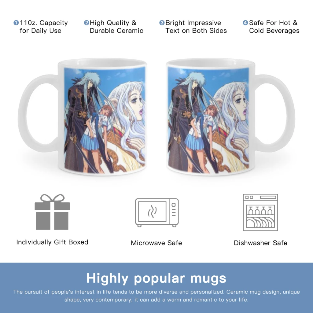 Бесплатная доставка кружка для кофе E-Escaflowne 11 унций пивные кружки чашка чая