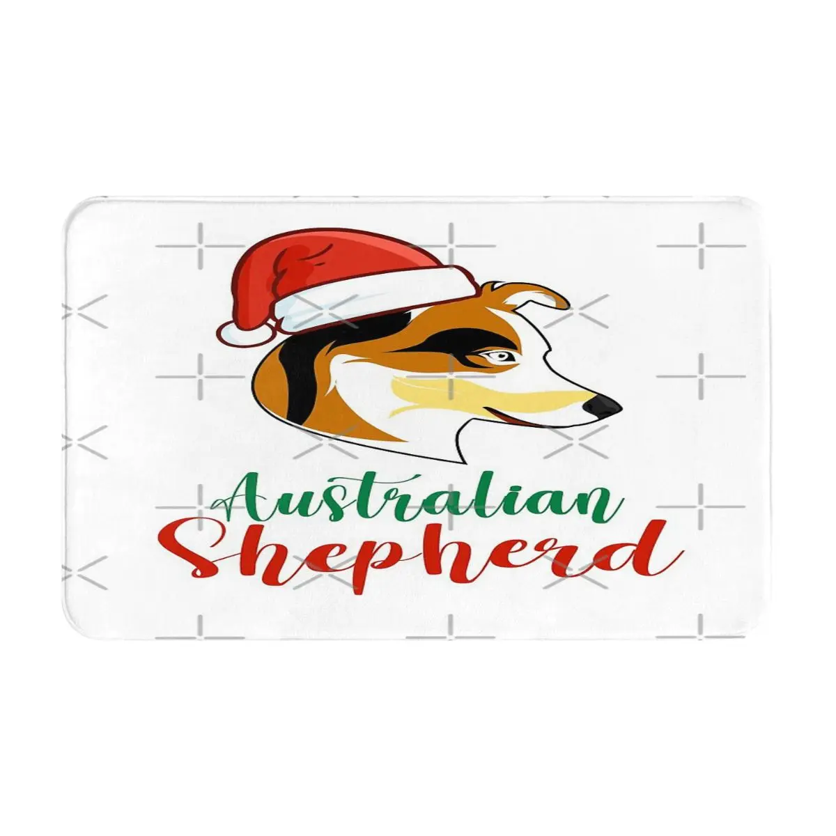 

Australian Shepherd With Entrance Door Mat Non-slip Modern Floor Mat Living Room Balcony Bathroom Printed Carpet Door Mat