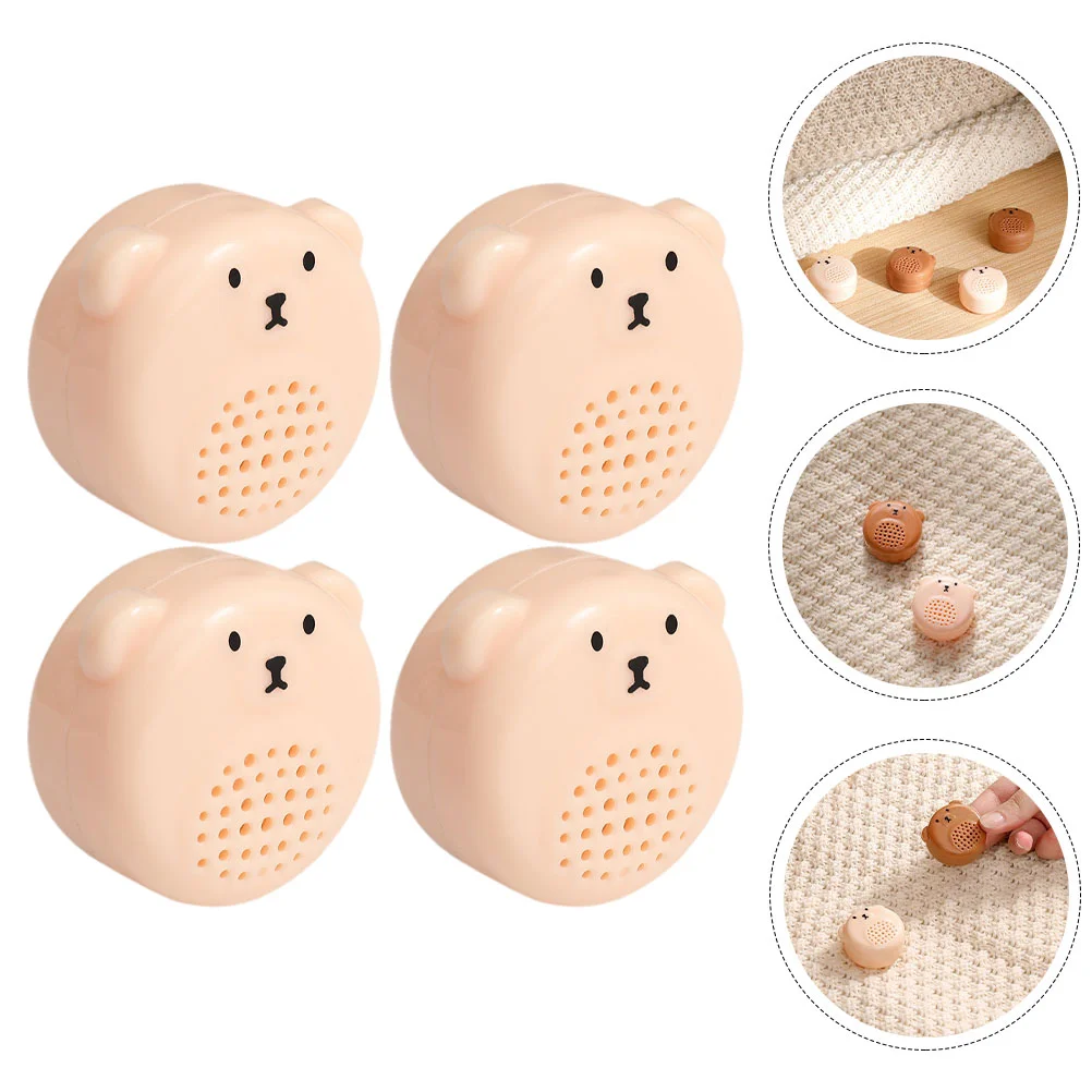 

4 Pcs Storage Box Cute Containers Bedroom Holders Plastic Moisture Absorption Mini Home Cases Supply