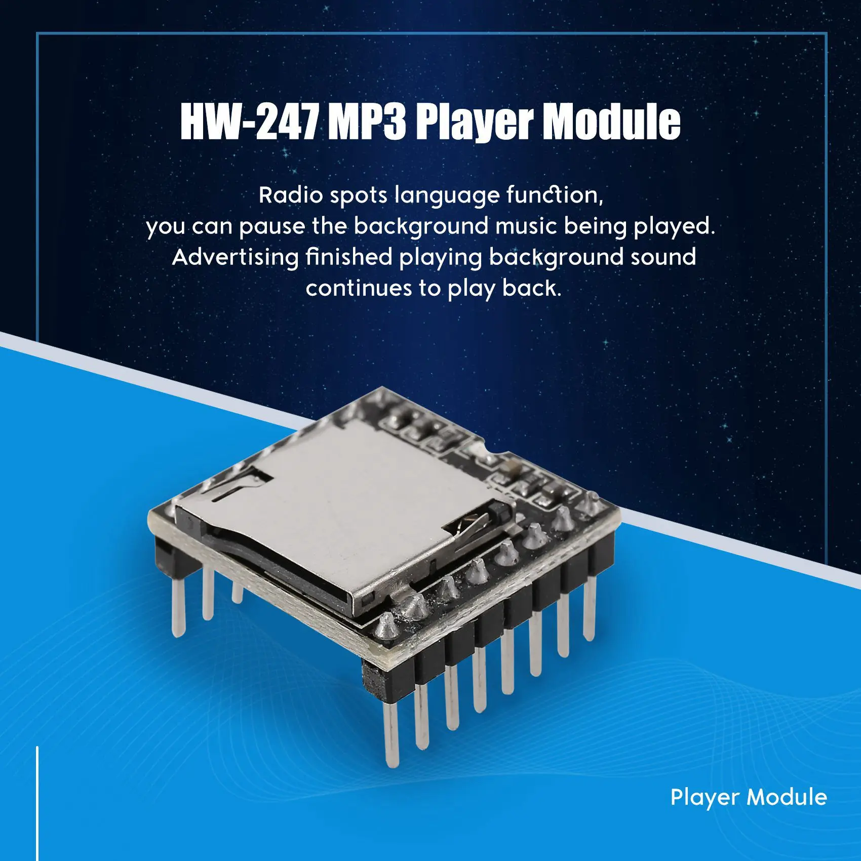 DFPlayer мини-модуль MP3-плеера для Arduino черный