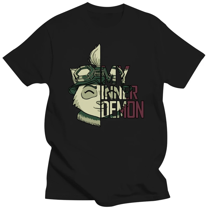 

My Inner Demon Teemo T Shirt For Male Popular T-Shirt ROUND NECK TEES