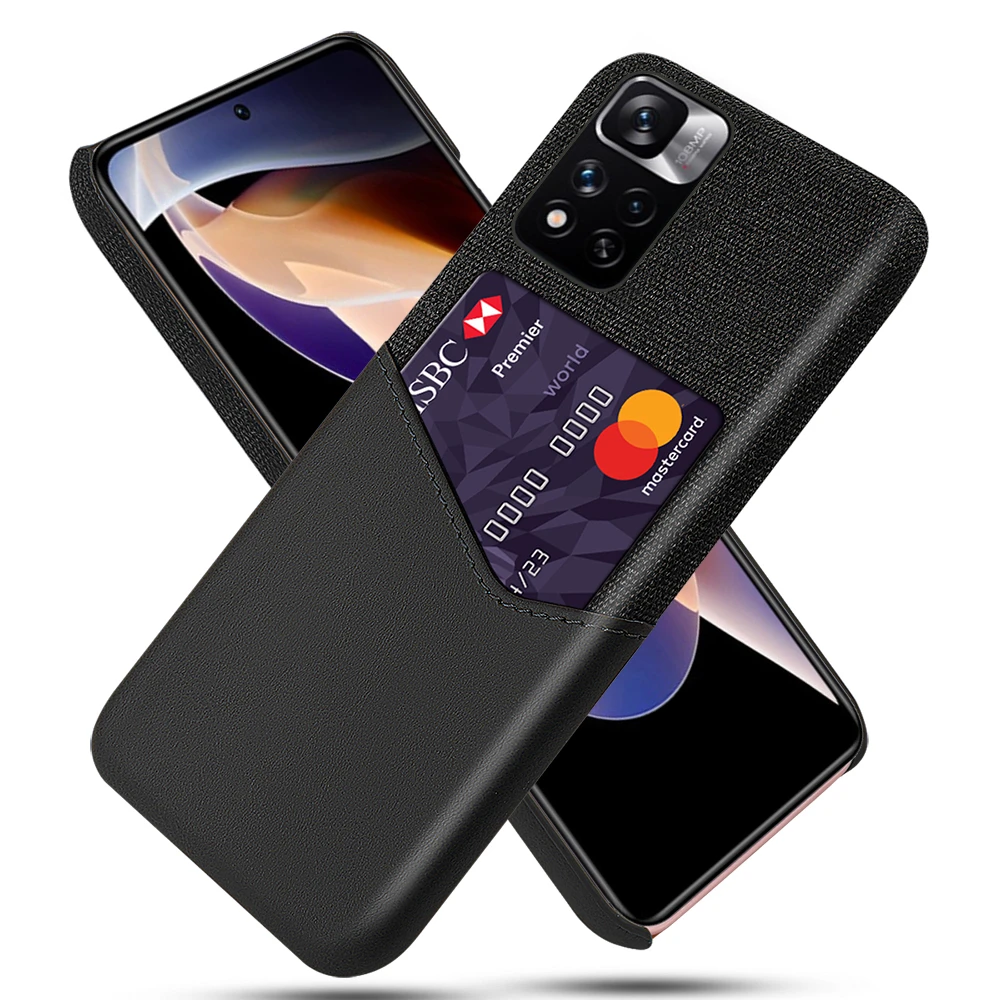 

Business Case For Xiaomi Redmi Note 11 Pro K30 K40 Card Slots Cover For Xiomi Mi 11X 11T Poco F3 M3 Pro 5G X3 GT Pro NFC Funda