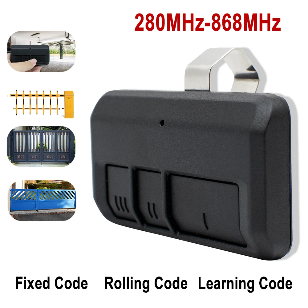 

Многочастотный пульт дистанционного управления для гаражных ворот, 280-900 МГц, 433,92 МГц, универсальный открыватель ворот, копир, передатчик подвижного кода с зажимом