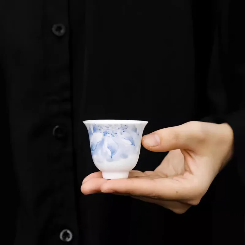 Керамическая ручная роспись Lotus Yun Rock Ароматная чашка Чайная Персональная