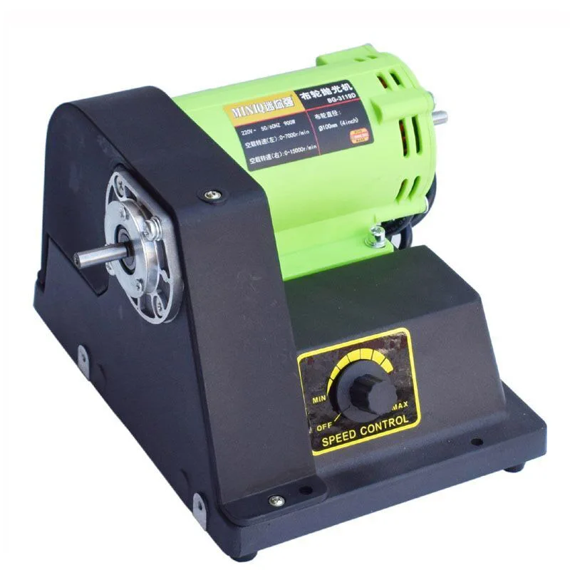 Mini strong BG-3119D high-power cloth wheel machine grinding polishing machine 900W adjustable speed mirror waxing