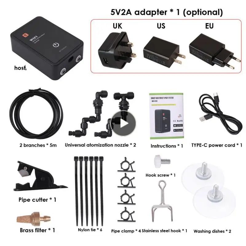 

Irrigation Timer Intelligent Automatic Timing Four Eva Shock Absorbers Automatic Mist Easy To Install Timing Spray System