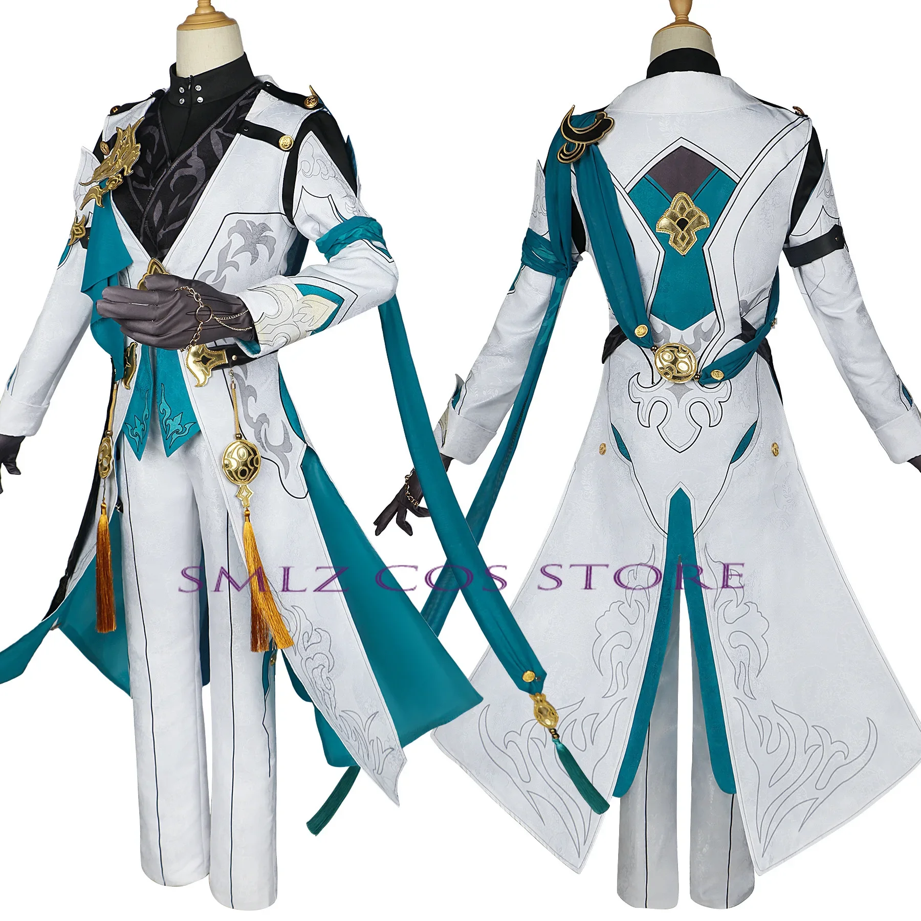 Высокое качество Luocha Косплей Аниме Honkai Star Rail Костюм Парик Китайский Luo Cha Униформа