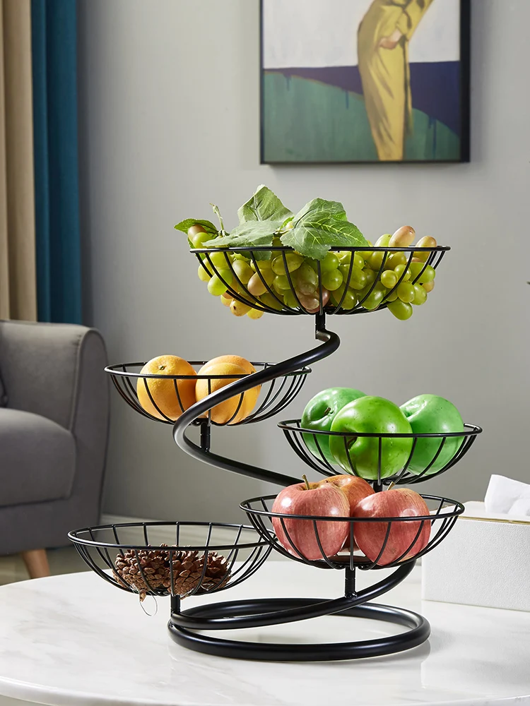 

Роскошный многослойный поднос для фруктов светильник, журнальный столик для гостиной, закуски с высушенными фруктами и табличка для размещения