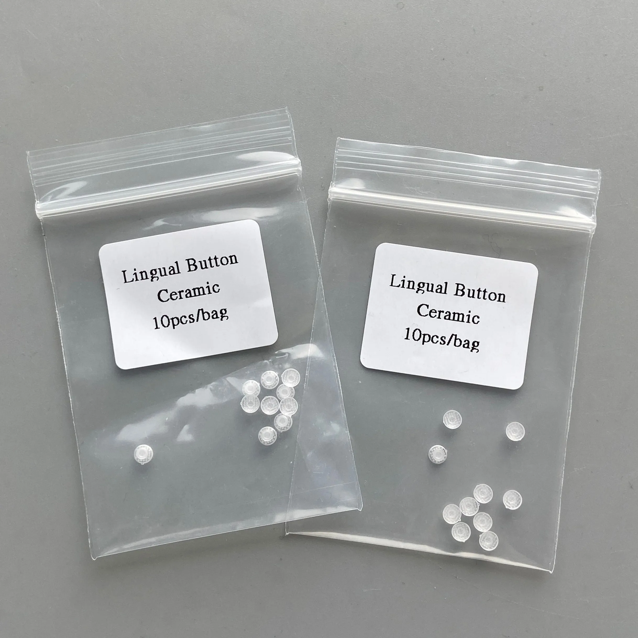 Флюоресцентная Лингвальная кнопка разборная круглая Базовая сетка