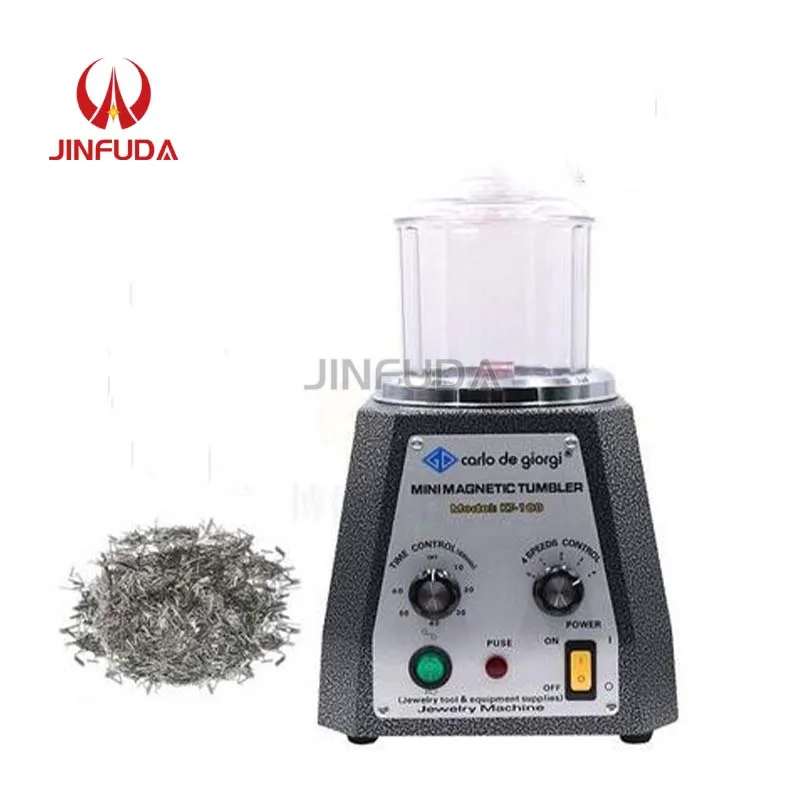 

KT-186 Mini Magnetic Grinding Polishing Machine Jewelry Magnetic Polisher Tumbler