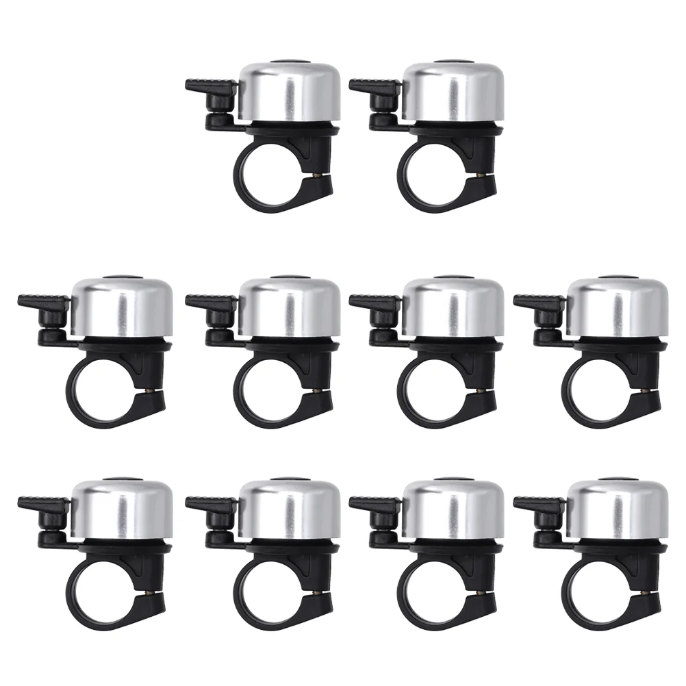 

10 PCS Aluminum Alloy Vintage Bell Thumb Press Cycle Bell Practical Horn Bike Accessories (Random Color)