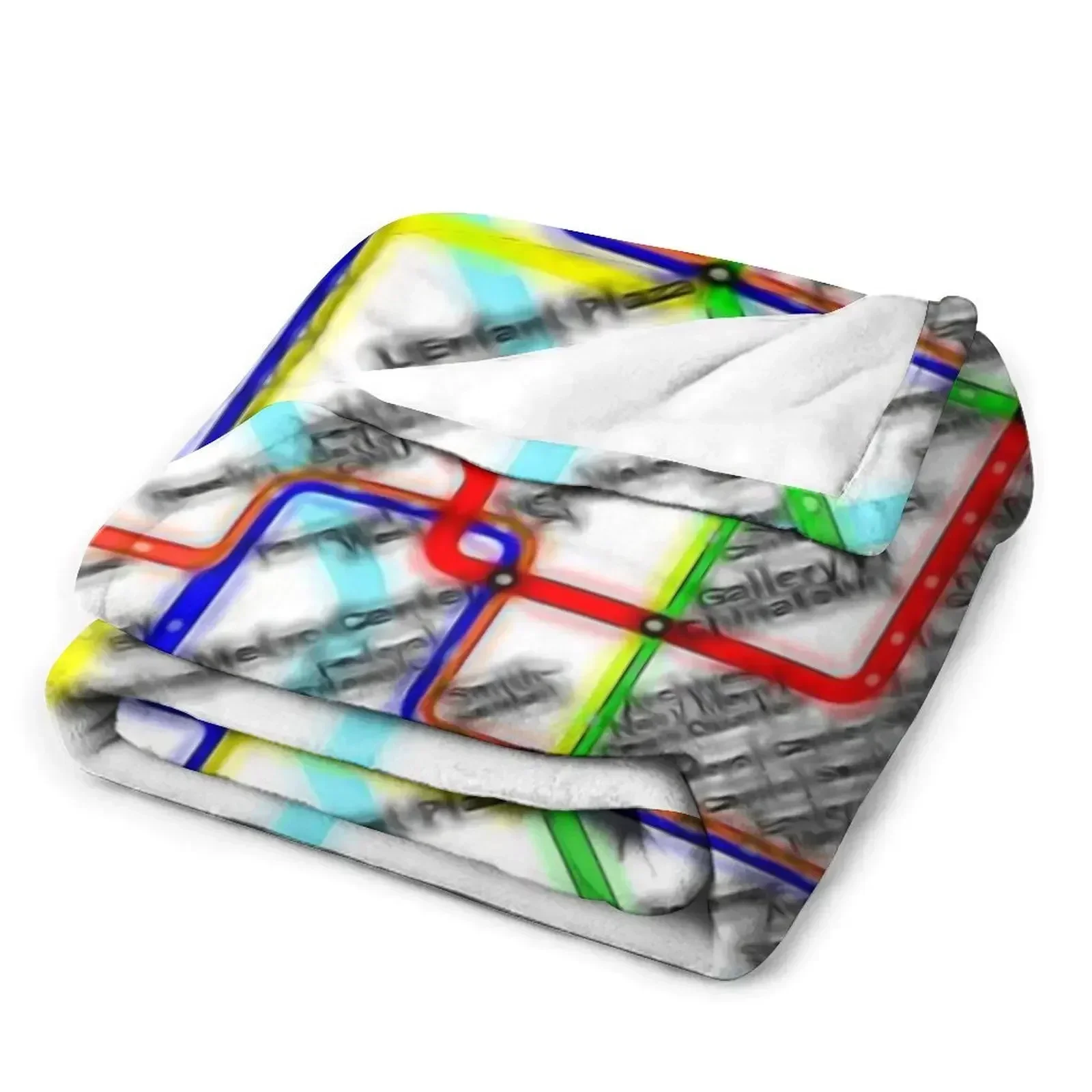 Одеяло Washington DC Metro Map многофункциональные одеяла украшения для диванов