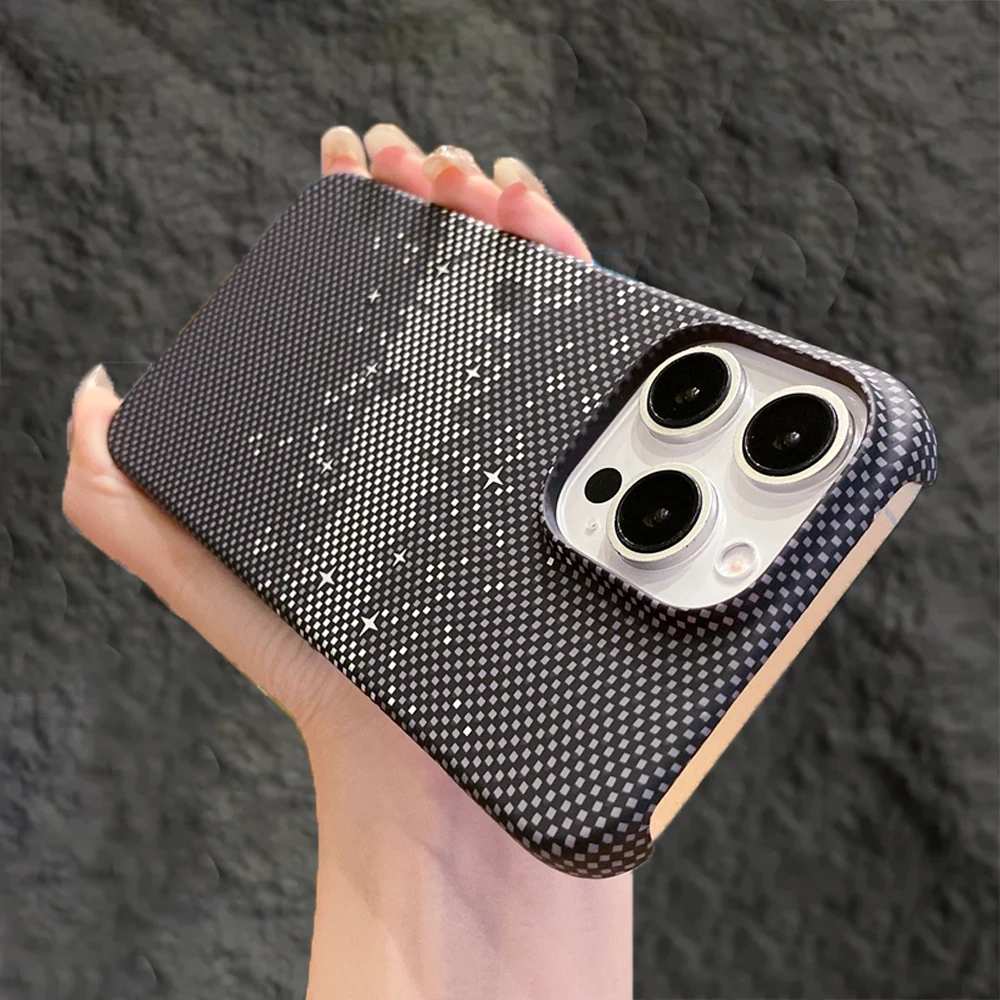 Деловой Чехол Kefla Для iPhone 15/14/13/12/11 Pro Max Plus С Узором Звездного Неба Бронированный