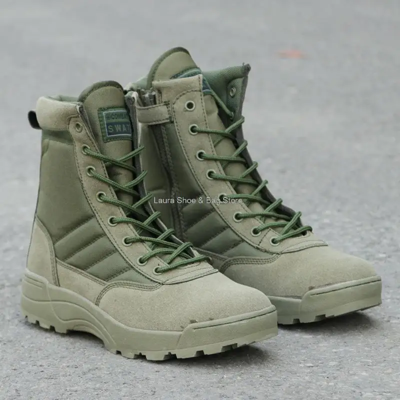 

Military Men's Boots Women Desert Boots Outdoor Hiking Shoes Ultralight Breathable Combat Tactical Boots S10730-S10738 Morliron