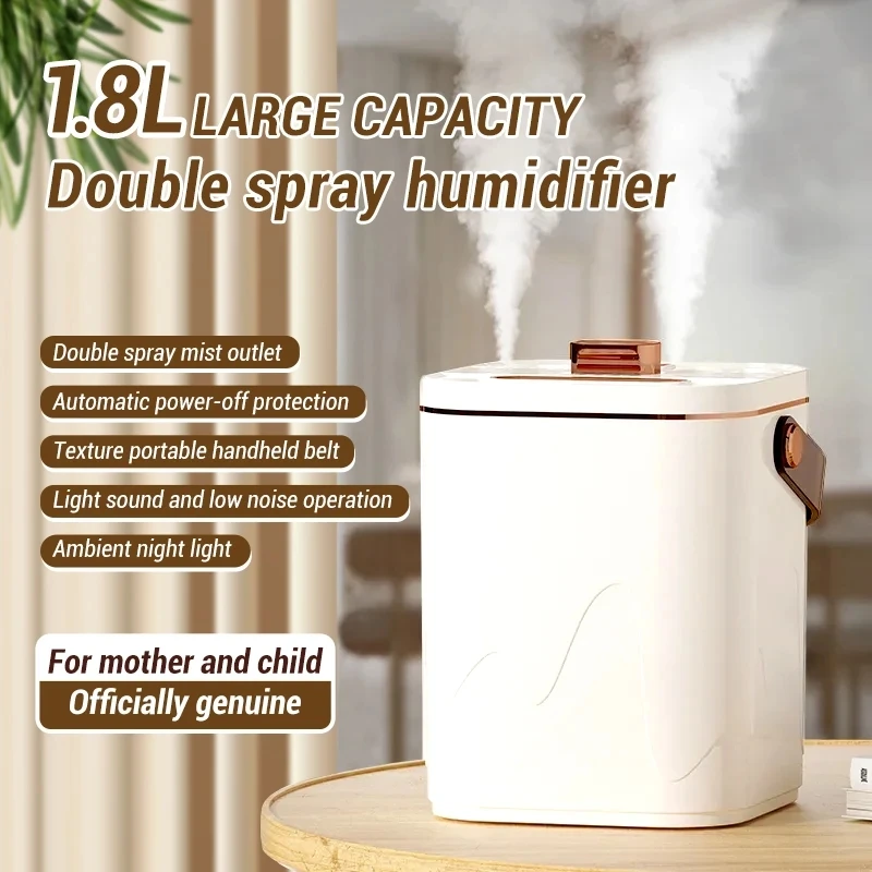 

1.8LHumidifiers for Bedroom USB Portable Desk Xiaomi Air Humidifier Quiet Ultrasonic Humidifier with 3 Mist Modes Night Light
