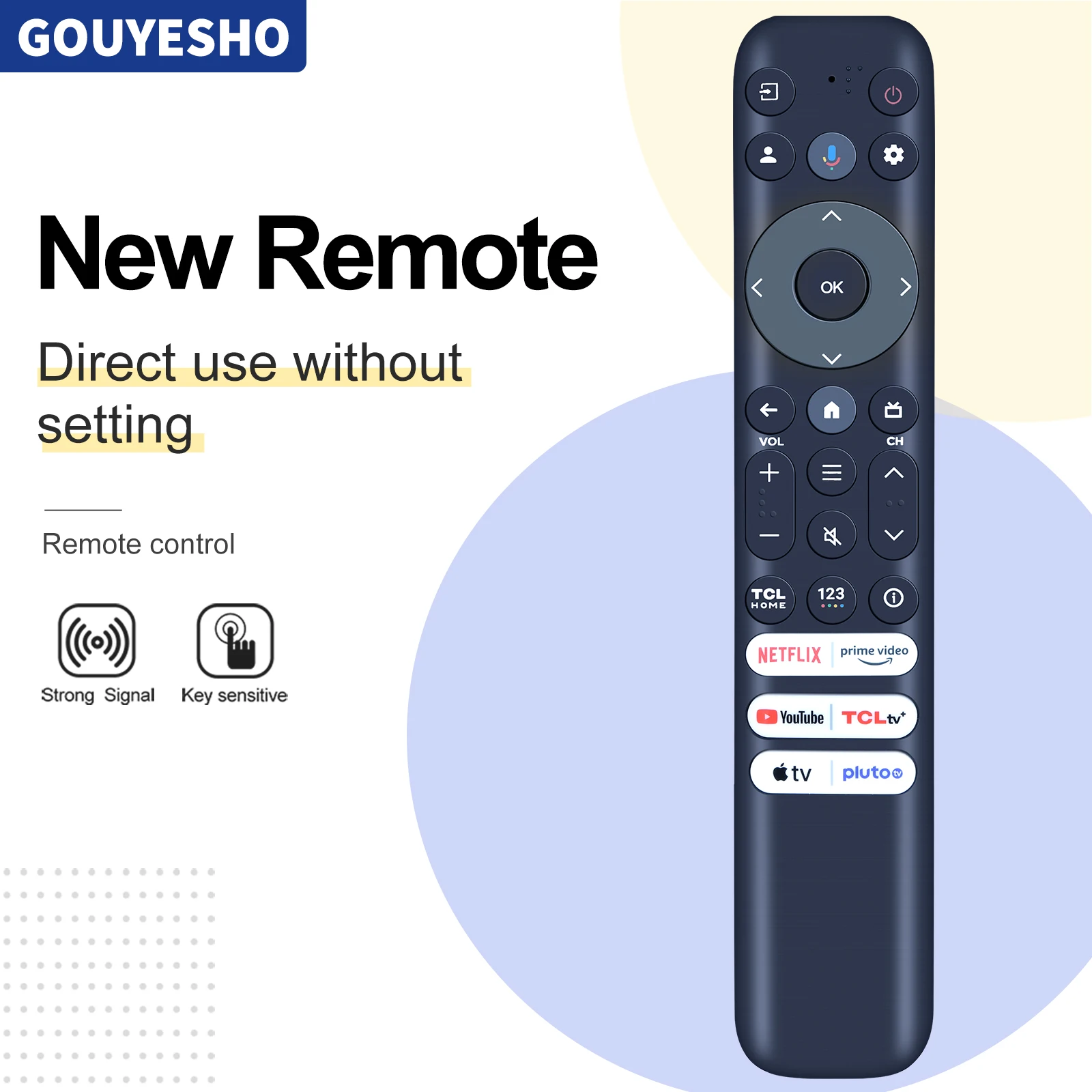 Пульт дистанционного управления для TCL 40S350G 55Q650G 85S450G 75QM850G 4K QLED TV IR