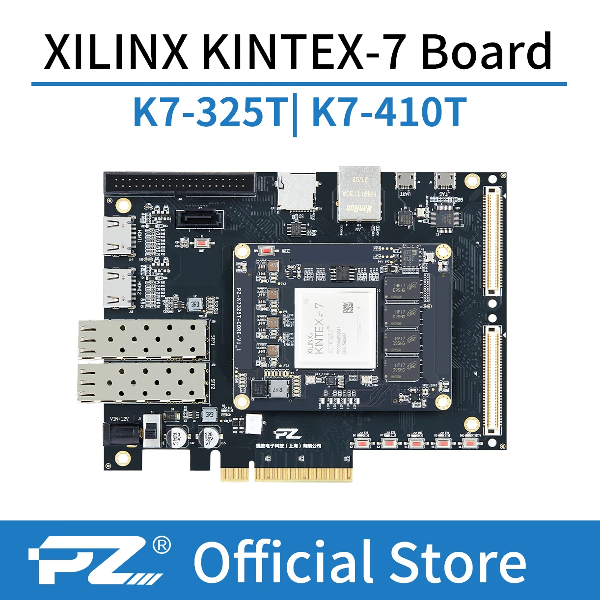 

PUZHI 7K325T 7K420T карта: Xilinx Kintex 7 325T 410T FPGA макетная плата XC7K325 XC7K410 PCIE USB SFP K7325T K410T
