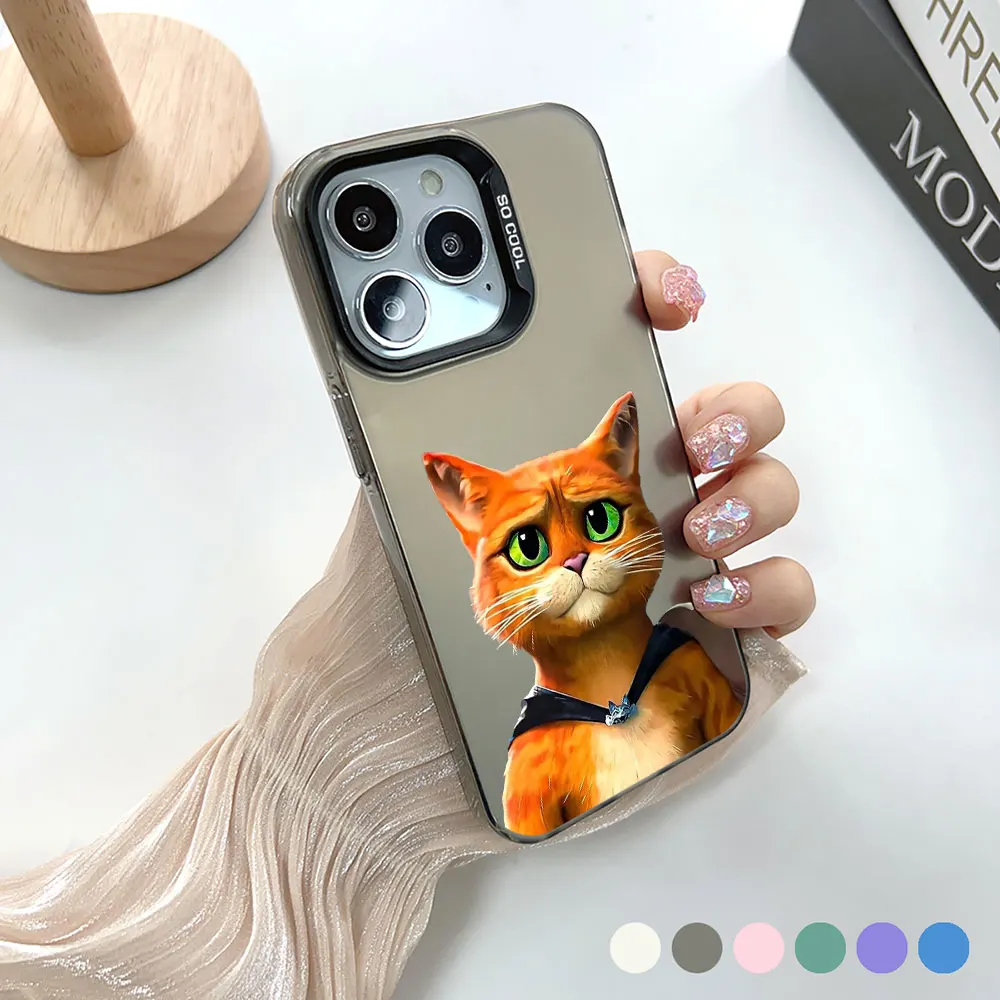 Забавный чехол для телефона Movie Shrek Apple iPhone 14 15 16 13 12 11 Pro 7 8 Plus X XR XS Max Cqoue Cool Laser Matte Cover