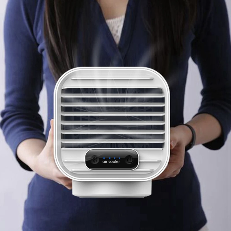 Мини вентилятор водяного охлаждения портативный воздушный охладитель белый и