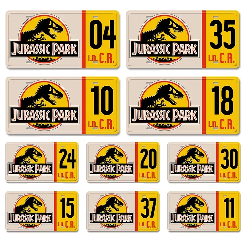 Металлическая табличка &quotЗнаменитости машины номер парка Юрского периода&quot