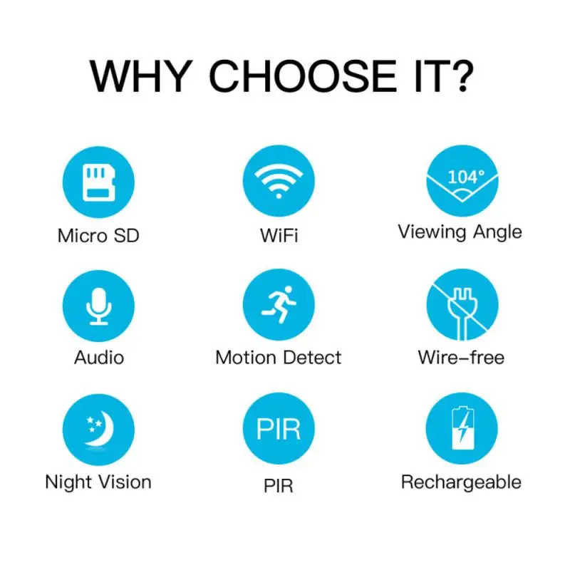 

Camera Mini Wireless Baby Monitor Remote Full Color Voice Recorder Video Camcorder 2023 Wifi Camera P2p Motion Detection L3 Hd