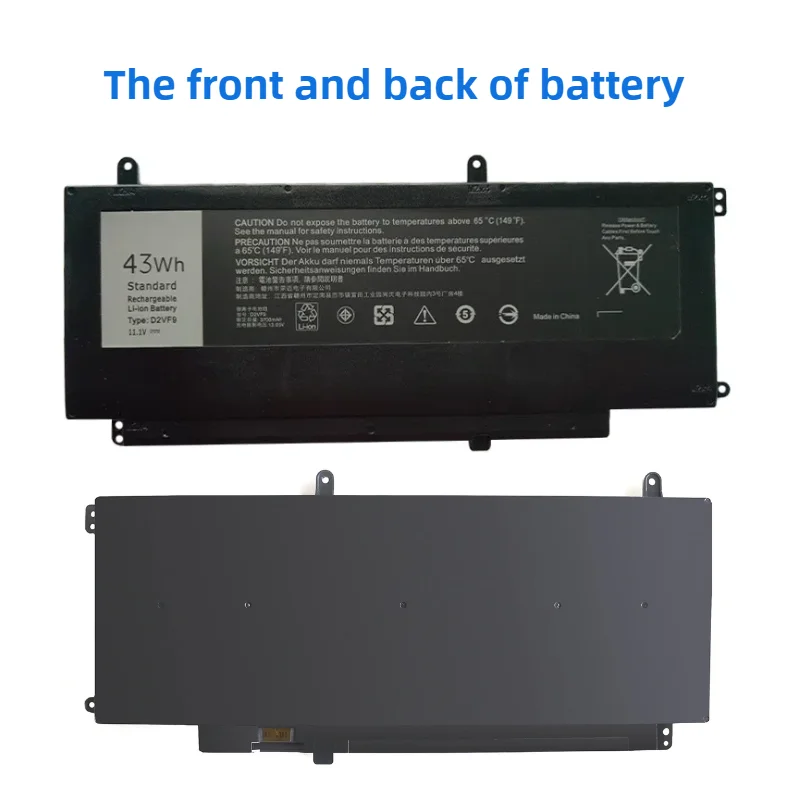 D2VF9 Аккумулятор для ноутбука Dell Inspiron 15 7547 7548 7549 Vostro 14 5459 0PXR51 PXR51 YGR2V 4P8PH 0YGR2V 11 1 В 3700
