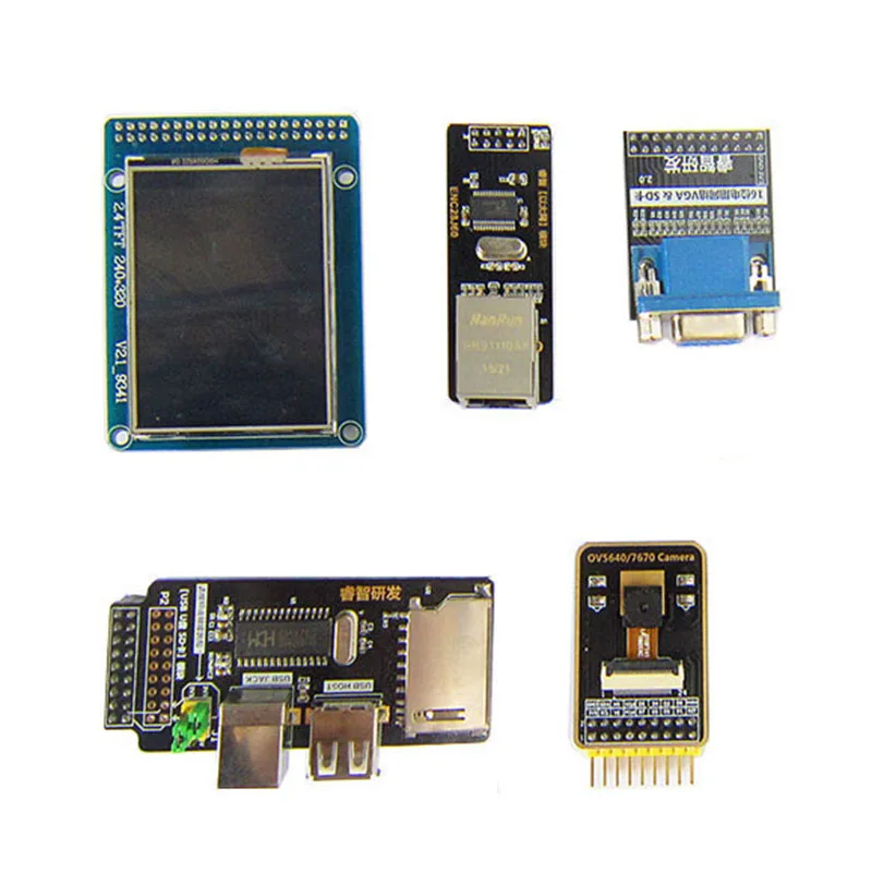 3 5-дюймовый ЖК-дисплей + 16 бит 2 4 цветная VGA камера OV7670 USB-модуль модуль Ethernet
