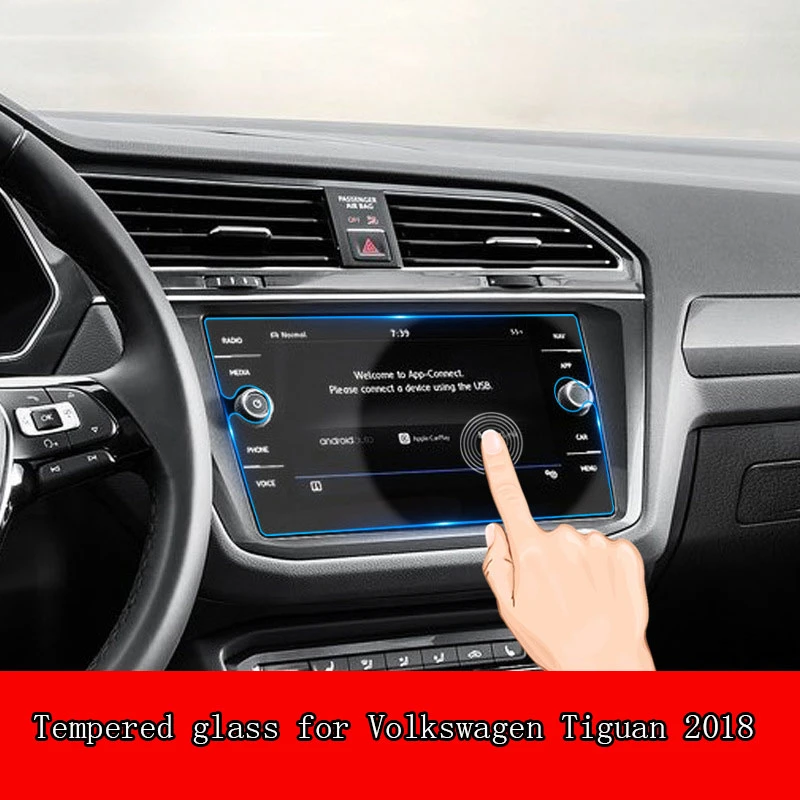 

Car Navigation Screen Protector LCD Touch Display Film Protector 8 Inch for Volkswagen Tiguan Atlas 2018 2019 Tempered Glass