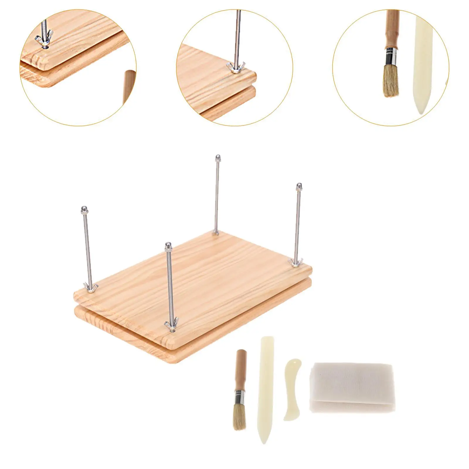 Деревянные инструменты для прессования книг многофункциональные легкие