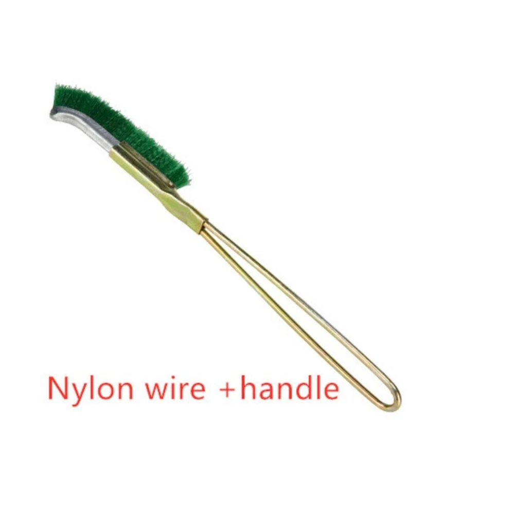 

245mm Mini Steel/Brass/Nylon Brush Wire Brush For Cleaning Job Removal Paint Rust Dirt Home Workshop Hand Tool