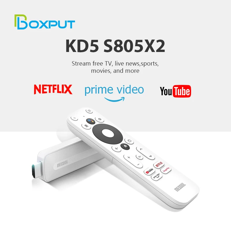 

Full HD 4K Android 11 TV Stick Mecool KD5 1GB 8GB Amlogic S805X2 Smart TV Box Dual wifi Quad Core Bluetooth Support Media Player