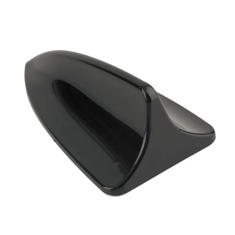 

1pcs ABS Plastic Car Roof Antenna Cover Fin Antenna Anti-static Black/White/Silver Decorative Antenna Paste Type