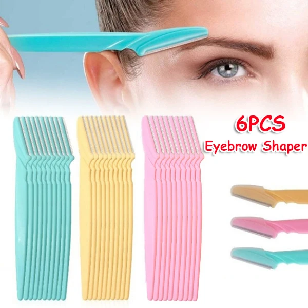 

6pcs Eyebrow Trimmer Eyebrow Razor Shaver Blade Eye Brow Shaper Face Razor Facial Hair Remover for Women Beauty Makeup Tools