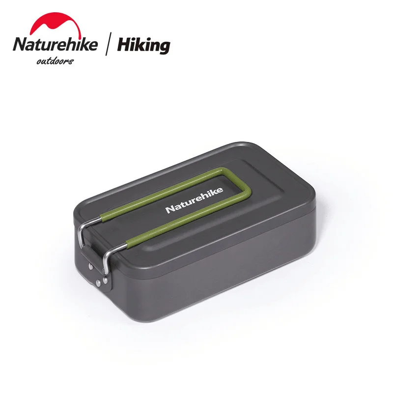 

Naturehike Outdoor Direction Lunch Box Ultralight Outdoor Picnic Square Lunch Box Foldable Handle Portable Aluminum Alloy Lunch