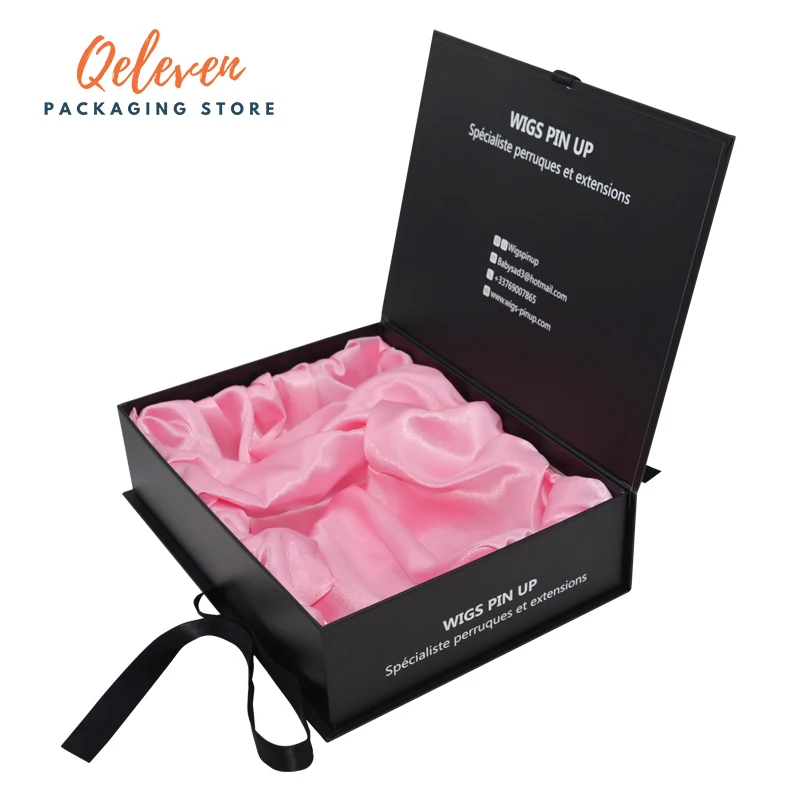 

10pcs Wholesale Foldable Gift Box With Ribbon Flap Lid for Birthday Wedding Presents Packaging