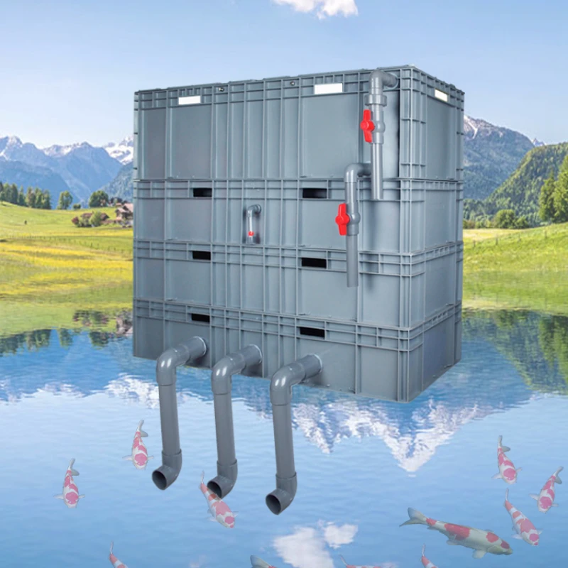 Уличная большая капельная фильтровальная коробка с системой очистки воды