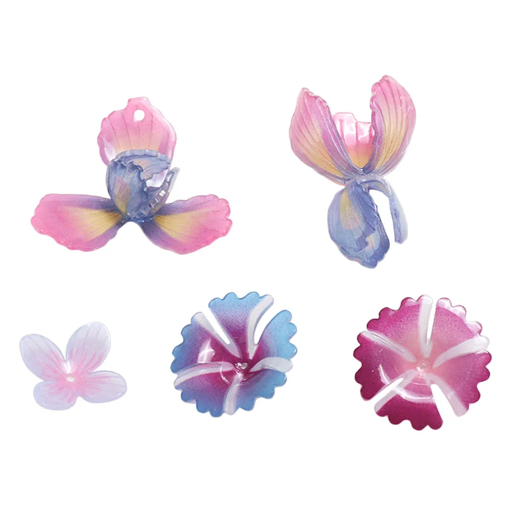 

Flower Charms Jewelry Pendants Hair Diy Pendant Petal Earring Making Dink Shrinky Paper Decors Wedding Supplies Bead