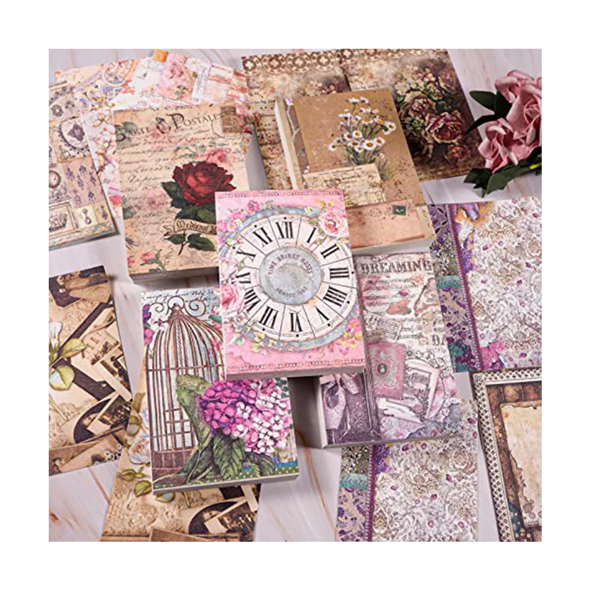 

500 шт., бумажные цветы для скрапбукинга