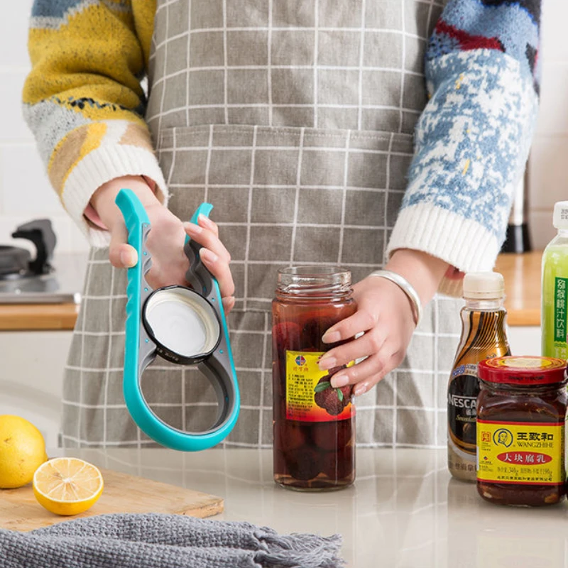 

Kitchen Can Opener Multifunctional Four-in-one Size Bottle Cap Bottle Opener Household Non-slip Bottle Opener