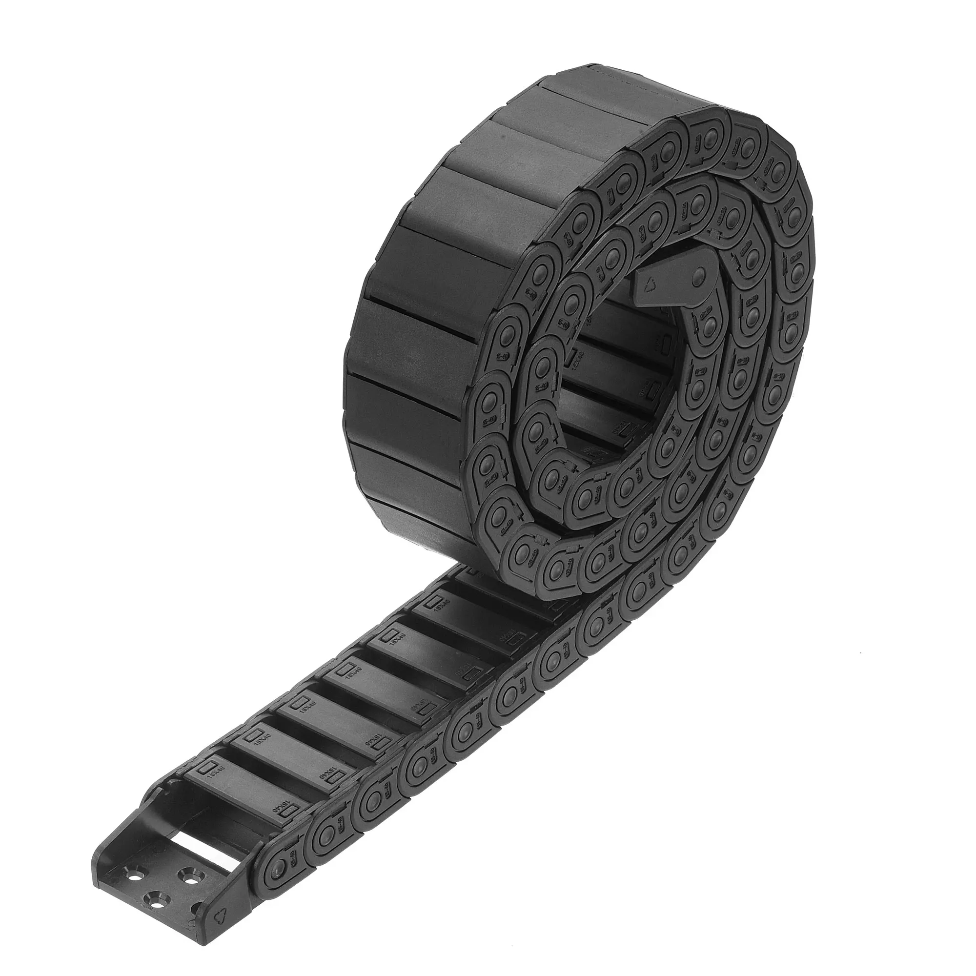 

Uxcell R38 15x40 мм Цепной кабель Перевозчик открытого типа 1 метр с концевыми соединителями для электрических станков с ЧПУ