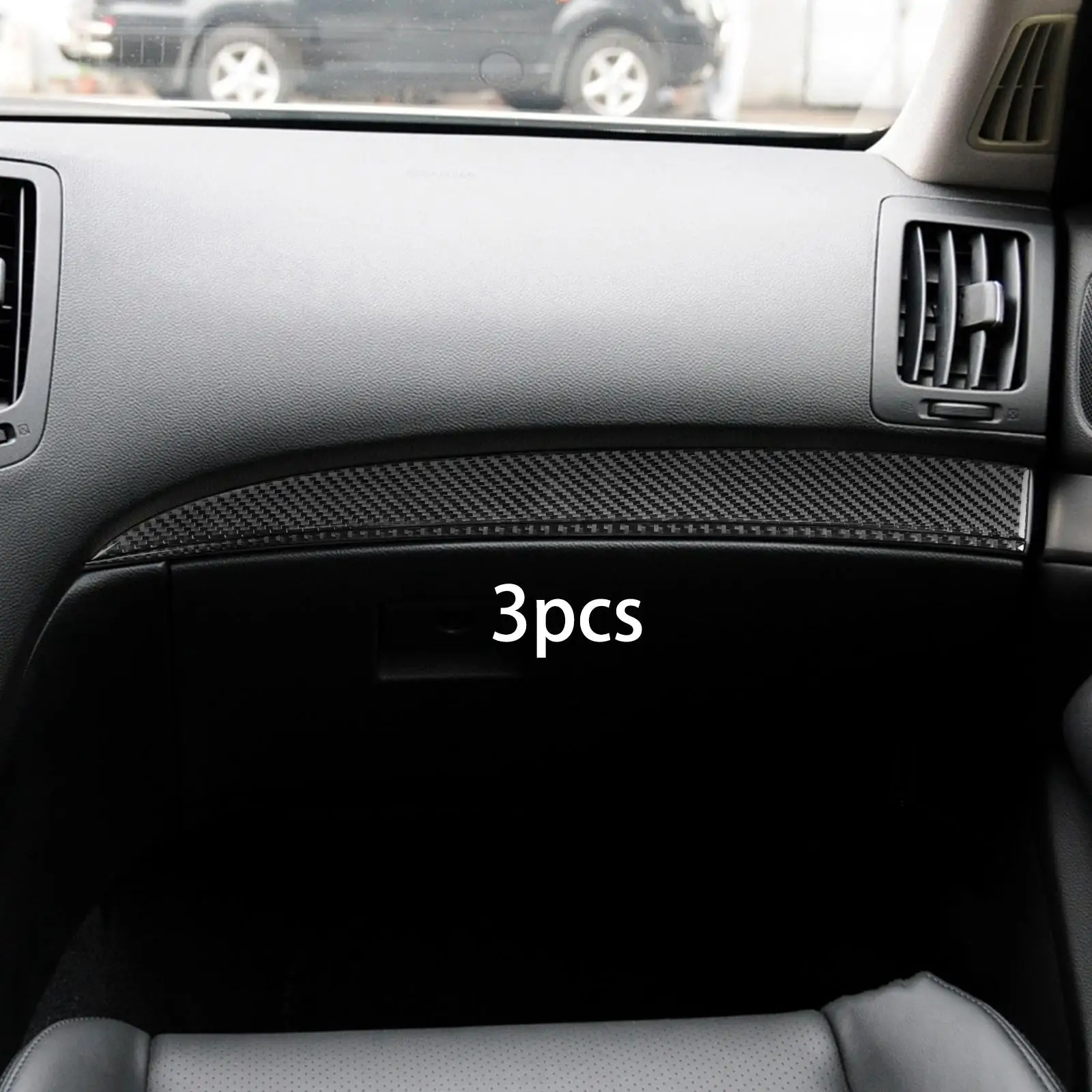 

Крышка пассажирской приборной панели, рамка приборной панели, отделка, автомобильные аксессуары, наклейка, сменная пленка для автомобиля G37