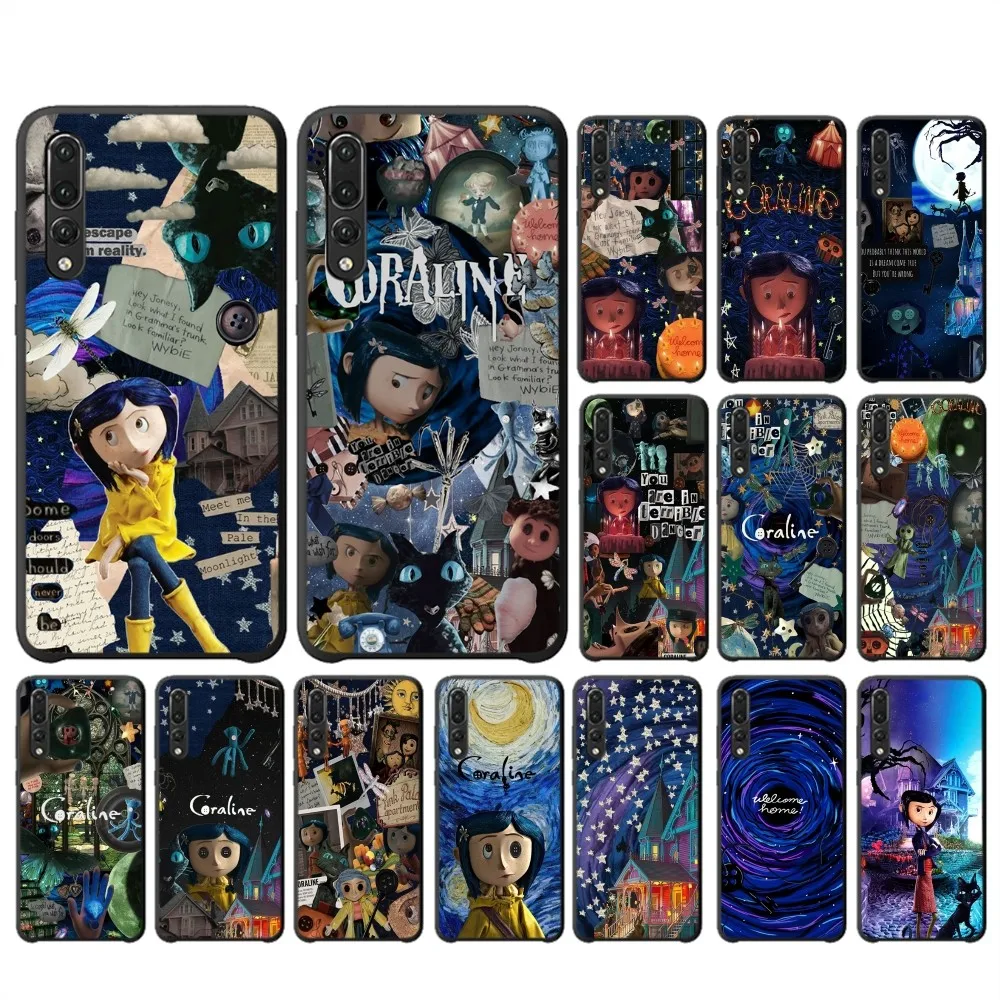 Anime C-coraline Phone Case For Huawei P 8 9 10 20 30 40 50 Pro Lite Psmart Honor 70 Mate 20lite